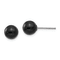 Rhodium Over 14K White Gold Onyx Bead Earrings