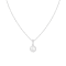 6-6½mm Cultured Freshwater Pearl and Cubic Zirconia Rhodium Over
Sterling Silver Pendant