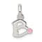Sterling Silver Letter B with Enamel Pendant