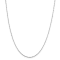 Rhodium Over Sterling Silver 1.4mm Singapore Chain