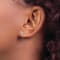 Rhodium Over 14K White Gold 1/2ct. 4.0mm Round D E F Pure Light
Moissanite Earrings