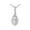 Diamond Teardrop Dangle Pendant In 10K White Gold 0.25ctw