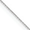 Rhodium Over 14k White Gold 0.75mm Solid Round Open Link Cable 14 Inch Chain