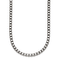 Sterling Silver Antiqued and Satin 4.0mm Box 16 Inch Chain