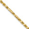 14k Yellow Gold 3mm Diamond-Cut Solid Milano Rope 18 Inch Chain