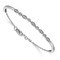 Rhodium Over 14K White Gold Lab Grown Diamond VS/SI GH, Bangle Bracelet 0.48ctw