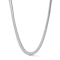 Rachel Zoe 6mm Snake Chain Necklace in Rhodium Over Brass