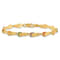 14k Yellow Gold Textured Multi-Color Enamel Flip Flop Bracelet