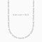 Figaro Chain Necklace In Sterling Silver