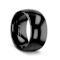 RAVEN Domed Black Tungsten Wedding Band 10mm