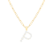 Letter P Initial Cultured Freshwater Pearl 18K Gold Over Sterling Silver
Pendant With 18" Chain