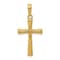 14k Yellow Gold Diamond-Cut X Cross Pendant