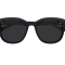 Gucci Black Square Frame / Gray Lens Sunglasses