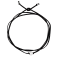 10-11mm Potato White Freshwater Pearl Necklace on Tan Suede Cord