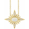 14K Yellow Gold Oval Cabochon Ethiopian Opal and Round Diamond Celestial Necklace.