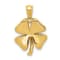 14K Yellow Gold Polished 4 Leaf Clover Pendant