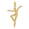 14k Yellow Gold Ballet Dancer Pendant