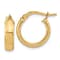 14k Yellow Gold 9/16" Polished Hoop Earrings
