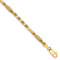14k Yellow Gold 3mm Diamond-Cut Milano Rope Link Bracelet