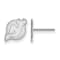 Rhodium Over Sterling Silver NHL New Jersey Devils LogoArt Extra Small
Post Earrings