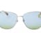 Gucci Silver Tone Frame / Blue Cat Eye Lens Sunglasses