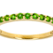 Chrome Diopside Band Ring In 18K Gold Over Sterling Silver 0.28ctw