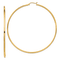 14k Yellow Gold 3 3/16" Polished Tube Hoop Earrings