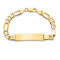 10k Yellow Gold Figaro Link ID Bracelet