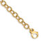 14k Yellow Gold 6.5mm Hand-Polished Fancy Rope Link Bracelet