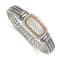 Sterling Silver with 14K Gold Over Sterling Silver Oxidized 1/4ct.
Diamond Bangle Bracelet