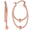 Copper Double Hoop Earrings