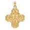 14K Yellow Gold Four-Way Medal Pendant