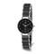 Ladies Charles Hubert Titanium and Ceramic Black Dial Watch