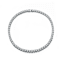 CZ Tennis Necklace In Sterling Silver 16 Inch