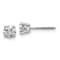 Rhodium Over 14K White Gold 3/4ct. 4.5mm Round G H I True Light
Moissanite Screwback Earrings