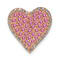 14k Rose Gold Diamond and Pink Sapphire Vintage Heart chain slide