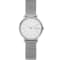 Skagen Women's Signatur Lille Slim White Dial, Stainless Steel Mesh Watch