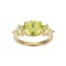 Green Cubic Zirconia 18k Yellow Gold Over Sterling Silver August
Birthstone Ring 4.79ctw