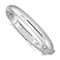 Rhodium Over Sterling Silver 9.00mm Fancy Hinged Bangle Bracelet