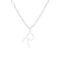 Letter R Initial Cultured Freshwater Pearl Rhodium Over Sterling Silver
Pendant With 18" Chain