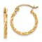 Twist Hoop Earrings In 10K Gold