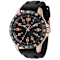 Invicta Men's Pro Diver 45mm Black Dial Rose Accents Black Silicone
Strap Quartz Watch