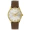 Gucci Women's G-Timeless White Dial, Brown Leather Strap Watch