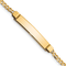 14k Yellow Gold Children's Curb Link ID Bracelet