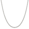 Sterling Silver 3mm Fancy Patterned Rolo Chain Necklace