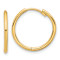 14k Yellow Gold 5/8" Polished Hinged Hoop Earrings