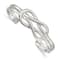 Sterling Silver Knot Design Cuff Bracelet