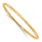 14k Yellow Gold 3mm Polished Slip On Bangle