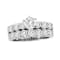2.50ctw Diamond Engagement Ring and Wedding Band Ring in 14k White Gold