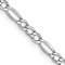Rhodium Over 14k White Gold 2.5mm Figaro Link 18 Inch Chain